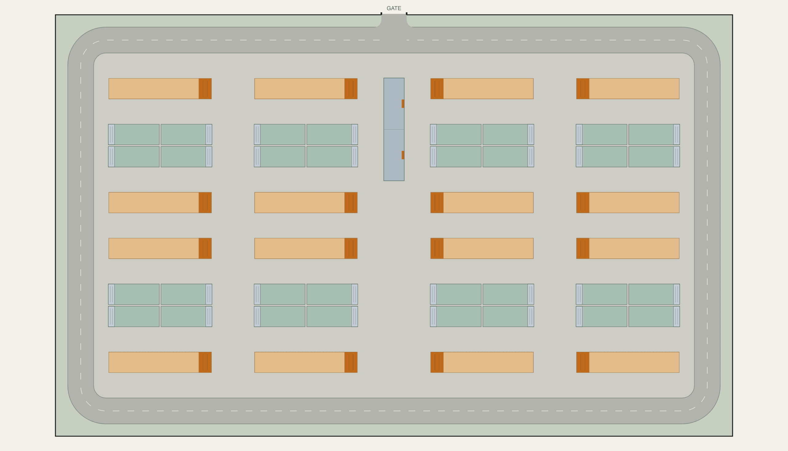 100 MW BESS site layout